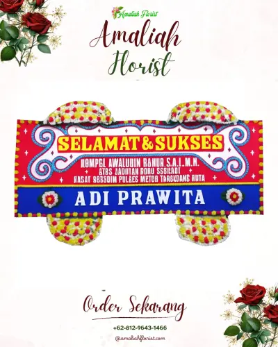 Karangan Bunga Ucapan Selamat di Tanjung Saba Pitamen Nan Xx