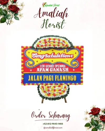 Bunga Papan Congratulation di Tanjung Saba Pitamen Nan Xx